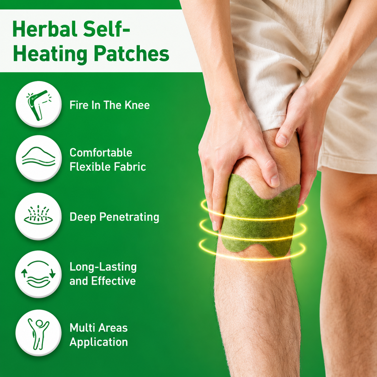 Knee Pain Relief Patch (Pack of 30)
