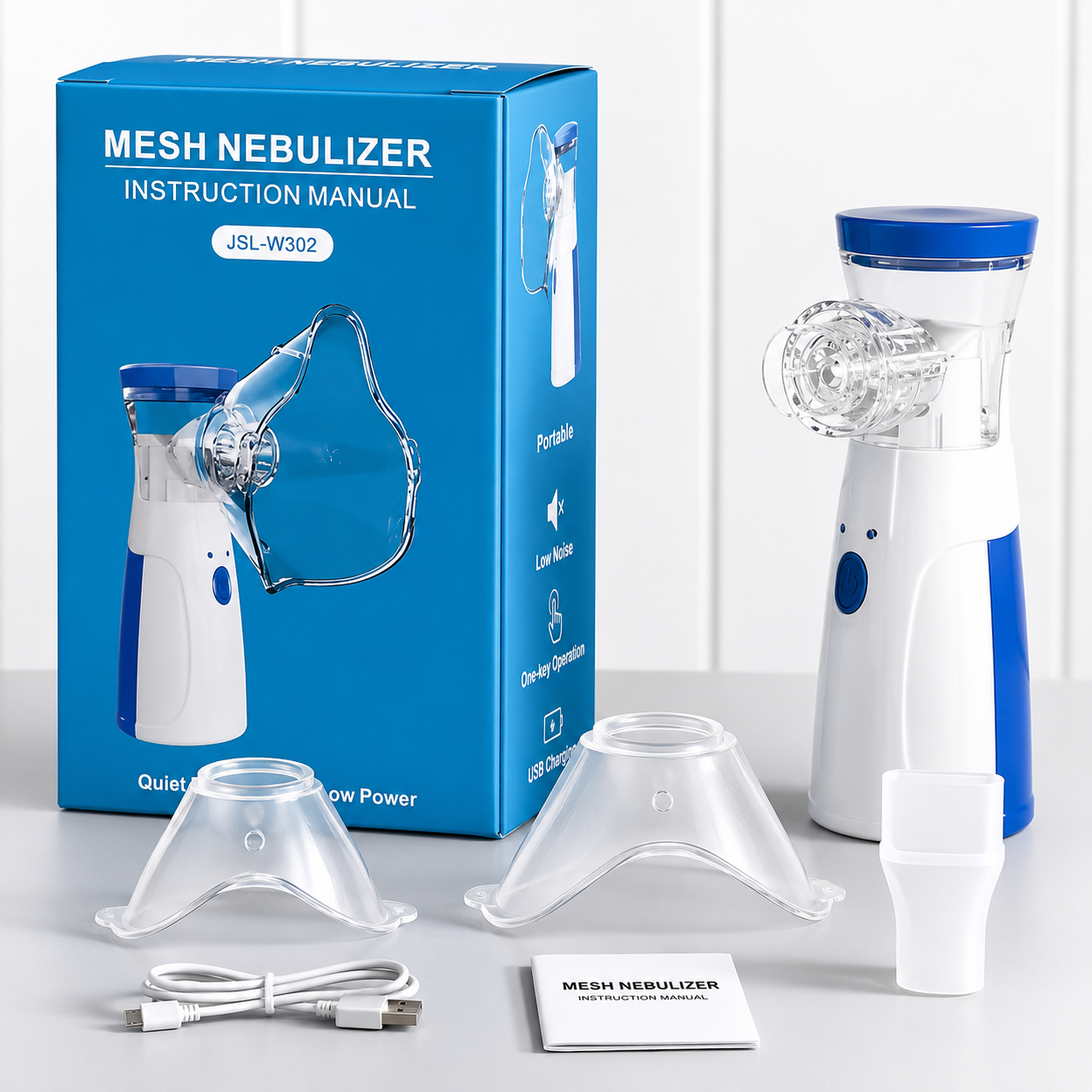 Handheld Portable Mesh Nebulizer | Silent One-Touch Operation |