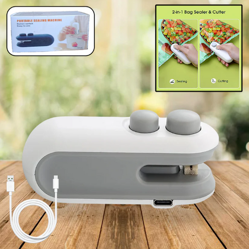 Mini Bag Sealer 2 in 1 Portable Heat Seal & Cutter